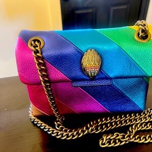 Gorgeous Kurt Geiger Rainbow 🌈 Purse, snap closure, long adjustable chain!